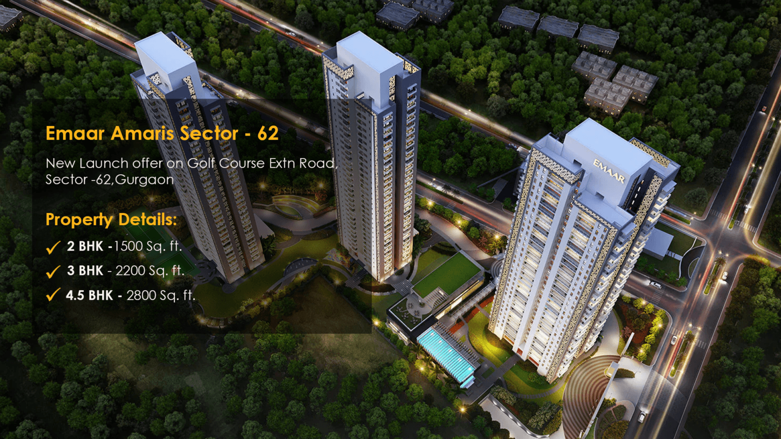 Luxury Floors Sector 62 Drone view